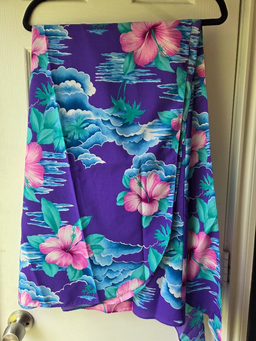 Hilo Hattie Pareau Convertible Dress Cover Up Tropical Floral One Size Long NWT